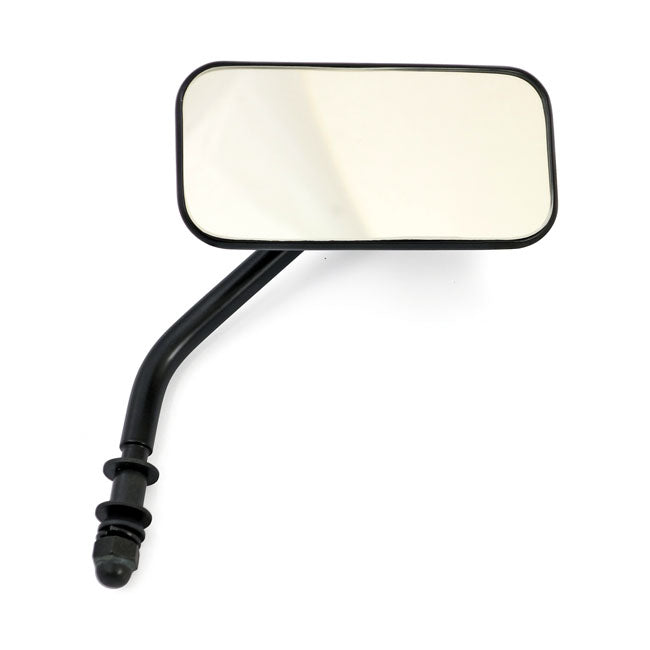 Small rectangular mirror. short stem, black