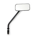 Small rectangular mirror. long stem, black