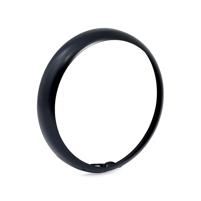 Outer trim ring, 7" hydra headlamp. Satin black