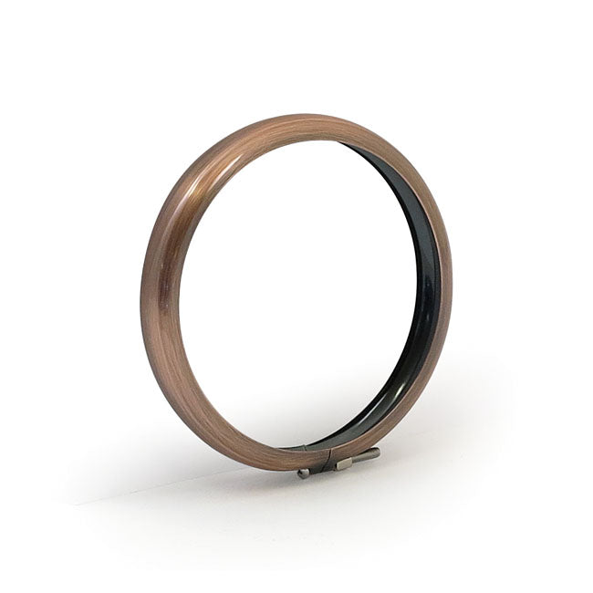 Late style spotlamp trim ring. 4.5". Copper plated