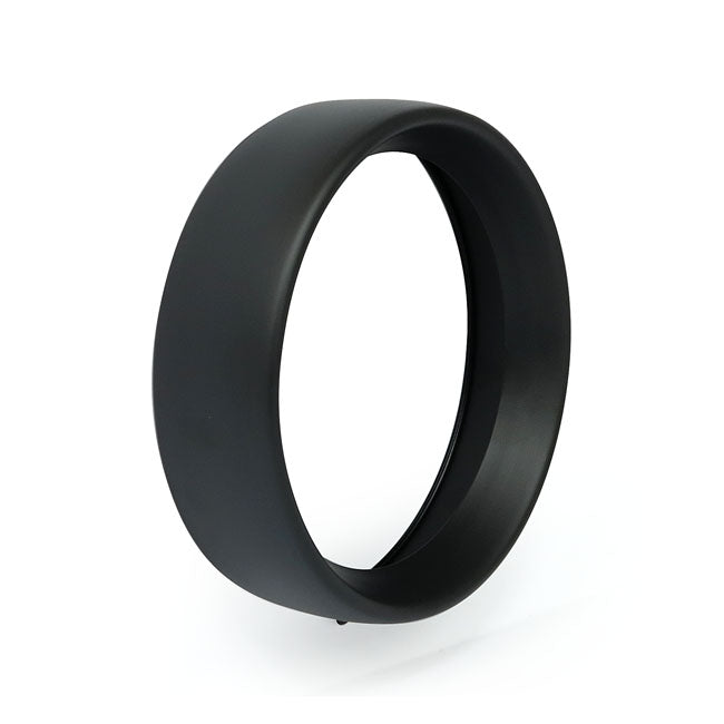 Recessed trim ring. 7" headlamp. Black — 94-17 (NU) FLS/S/TF/TFB/TFBS; FLSTN; 15-24 FLRT Freewheeler Trike