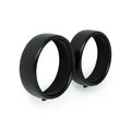 Recessed trim rings. 4.5" spotlamp. Satin lack