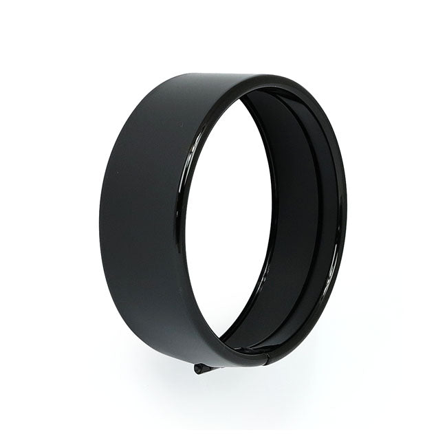 Recessed trim ring. 5-3/4" headlamp. Gloss black — 63-03 XL Sportster (Excl. 883C/1200C) (NU)