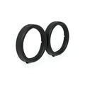Recessed trim rings. turn signals. Black wrinkle