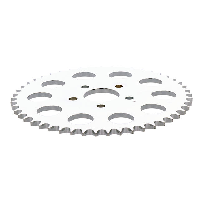 Rear sprocket, chrome. 49t — 82-85 XL Sportster (NU)