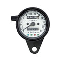 LED mini speedo 2:1 kmh. Black with white face plate