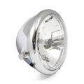 Bates style 5-3/4" H4 headlamp. side mount. Chrome — 901479