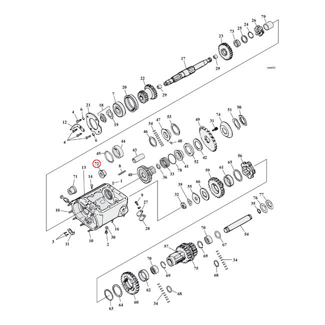 Bushing, countershaft. Clutch side. +.005"