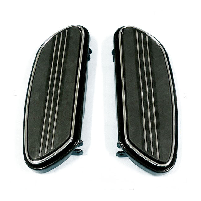 Runway rider floorboards, std. length. Black