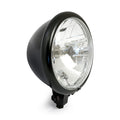 Bates style 5-3/4" prismic H4 headlamp. Black