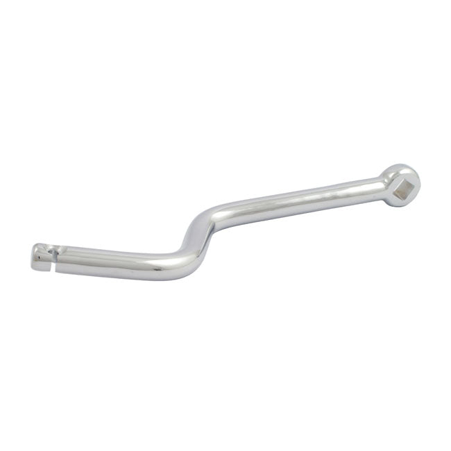 Clutch release lever. Chrome — 65-E79 Big Twin with foot clutch (with aluminum primary) or mousetrap operated clutch