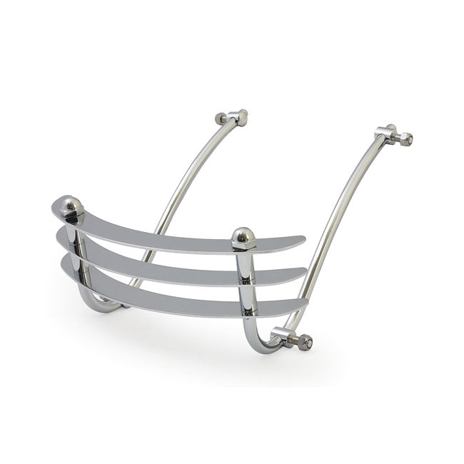 Front fender rail ''cheese grater''. Chrome