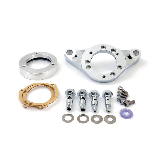 Carburetor bracket kit — 93-06 Big Twin (NU) (with Mikuni carburetor & Mikuni AIRCLEANER)