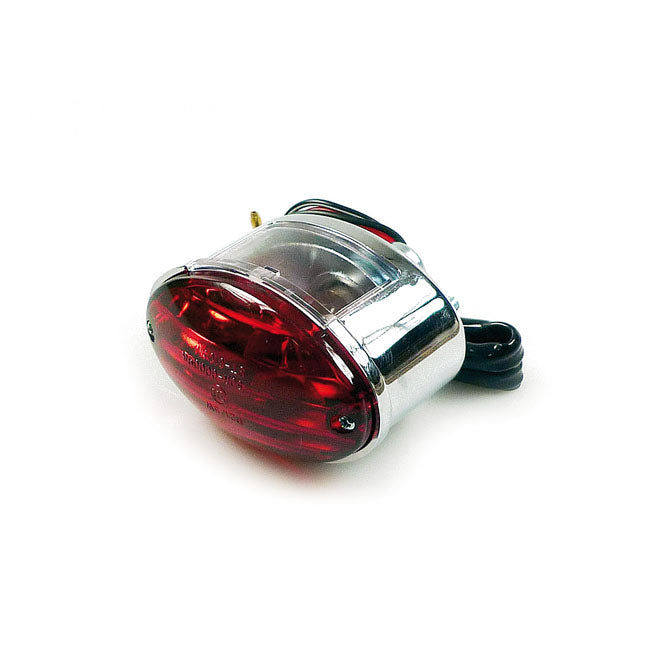 Medium cateye taillight. Chrome
