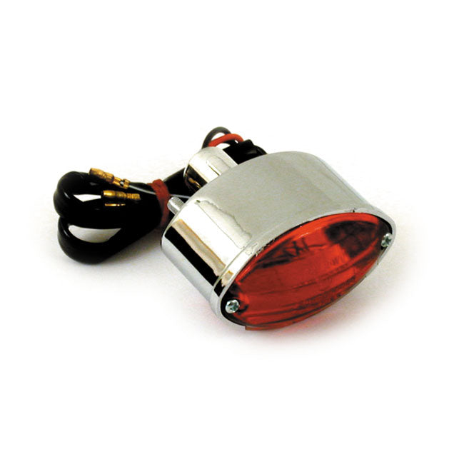 Mini cateye taillight. Chrome