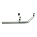 Paughco, 2 into 1 head pipes (S-pipe). Chrome — 58-65 Panhead with OEM hydraulic brake (NU)