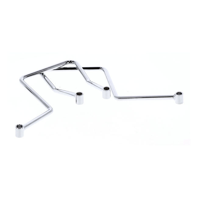 Saddlebag support kit. Chrome — 58-86 4-speed FL; FX; FXWG models (NU)