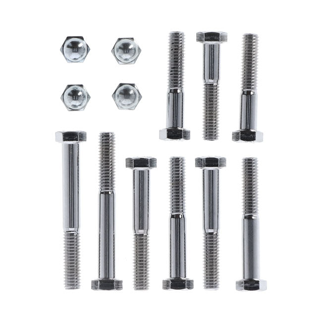 Saddlebag support kit. Chrome — 58-86 4-speed FL; FX; FXWG models (NU)