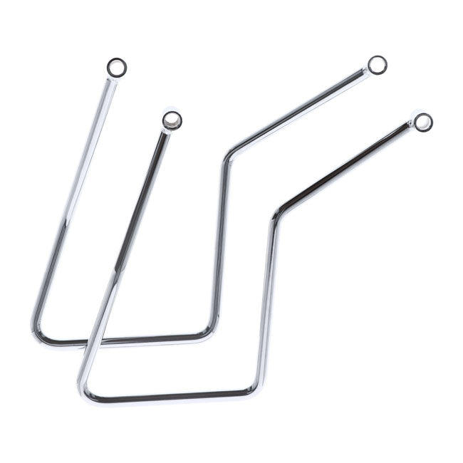Saddlebag support kit. Chrome — 58-86 4-speed FL; FX; FXWG models (NU)