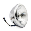 Bates style 5-3/4" H4 headlamp. side mount. Chrome — 901897