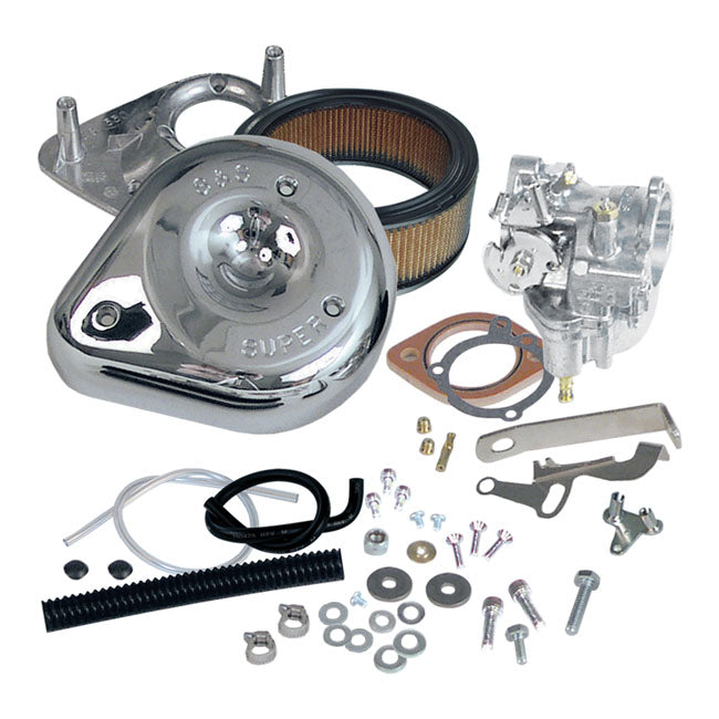 S&S, Super G carburetor kit — 66-E78 Shovel (NU) with O-ring (for L78-84 Shovel add 1X 510565 Adapter rings)