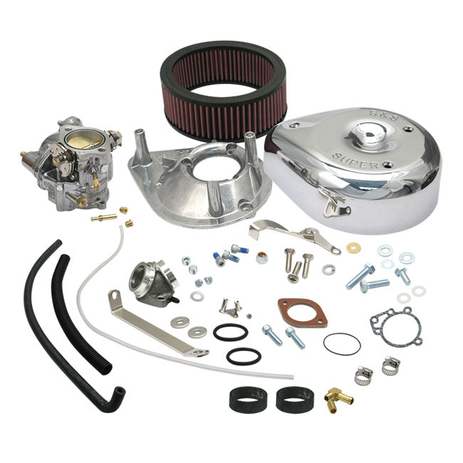 S&S, Super E carburetor kit — 79-85 XL Sportster (NU) with band type heads
