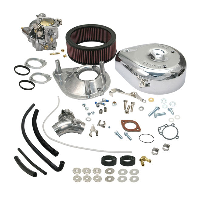 S&S, Super E carburetor kit — 84-92 Big Twin (NU) without head vent