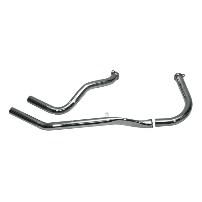 Paughco, Upswept head pipes - over transmission — 48-65 Panhead with kickstart (NU)