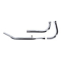 Paughco, Upswept head pipes. S-pipe - around oil tank — 48-64 Panhead with rigid frame (NU)