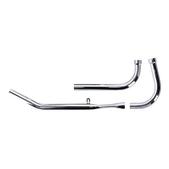 Paughco, Upswept head pipes. S-pipe - around oil tank — 48-64 Panhead with rigid frame (NU)