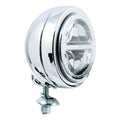 4-1/2" FL style LED spotlight. fog light (wide beam). Chrome