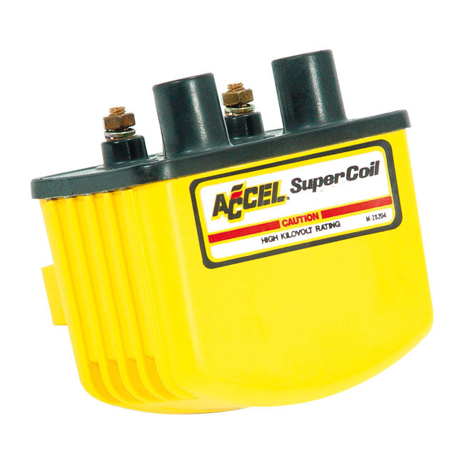 Accel, ''single fire super coil'' yellow, 12V / 3 Ohm