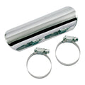 Paughco, Straight Heatshield / boot guard. 6". Chrome