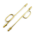 Paughco, ''Old STF'' dual rocker box oil lines. Brass — 57-85 XL Sportster (NU)