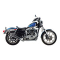 Paughco, Upswept drag pipes. Gooseneck. Chrome — 80-85 XL Sportster (NU)