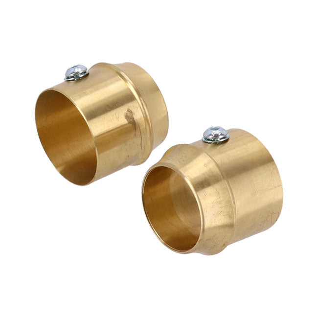Paughco, Brass exhaust tip set. 2" Short curve