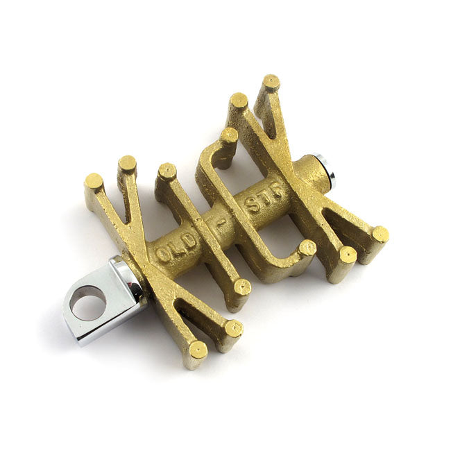 Paughco, ''Old STF'' brass kick pedal. Clear