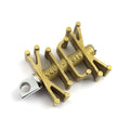 Paughco, ''Old STF'' brass kick pedal. Clear