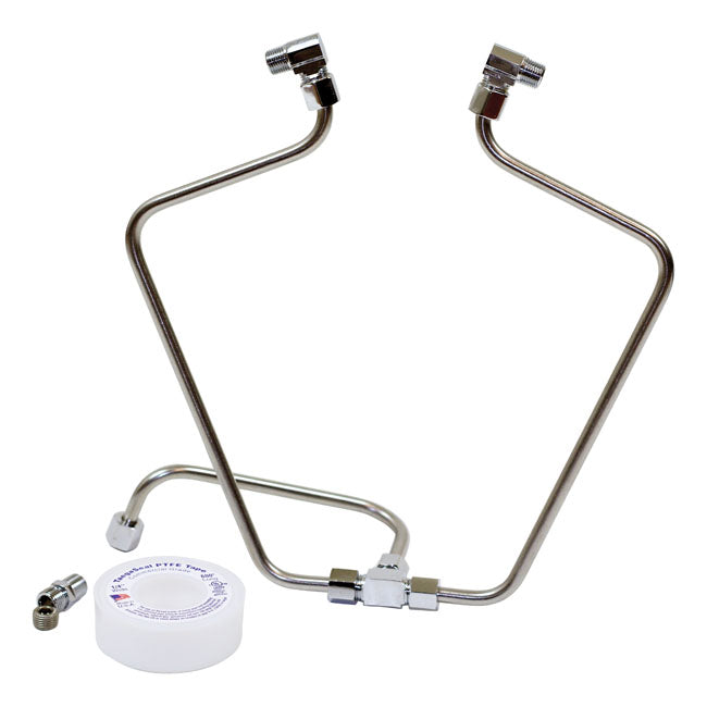 Paughco, ''Old STF'' dual rocker box oil lines. Stainless