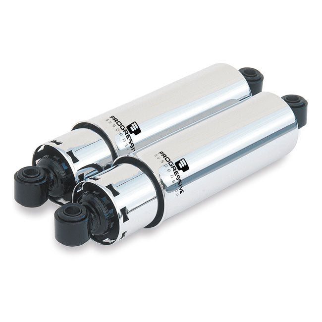 PS, 412 series shock set. 11". STD Duty. Chrome with cover