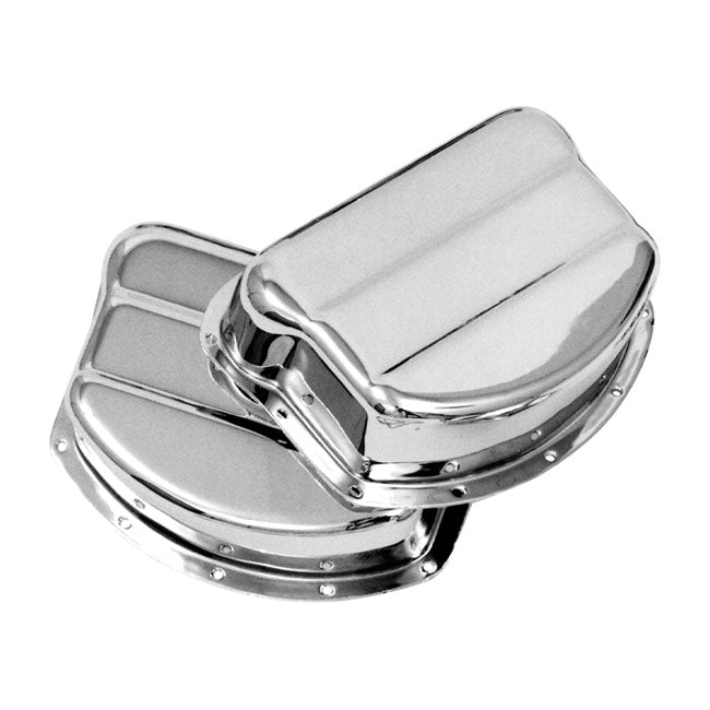 Paughco, Rocker covers. OEM style steel. Chrome