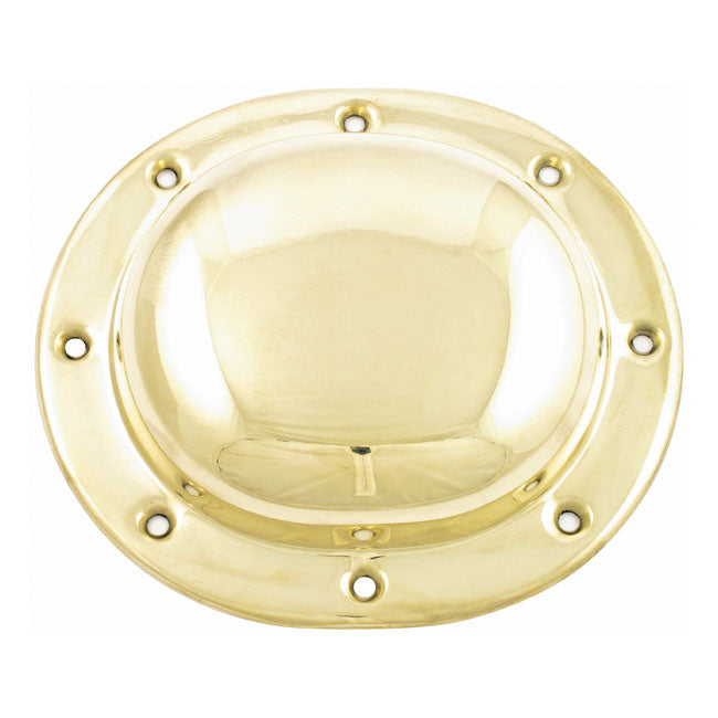 Paughco, derby cover. Plain. Polished brass
