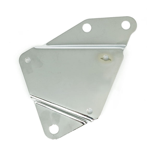 Tool box mounting bracket kit. Chrome — 84-99 Softail (Excl. 90-99 FLSTC) (NU)