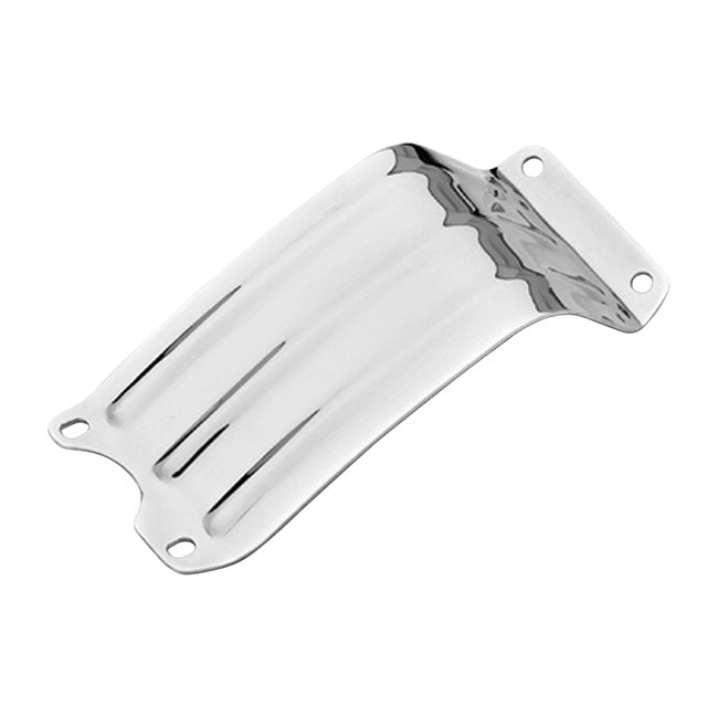 Paughco, engine skid plate. Ribbed. Chrome — 36-99 Big Twin (Excl. FXR; FLT/Touring; Dyna and Twin Cam models); 37-48 Big Twin Flatheads (NU)
