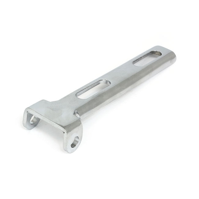 Universal solo seat hinge, square mount. Chrome — Universal