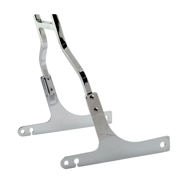 Sissybar side plates rigid mount — 96-01 Dyna (excl. FXDWG; 00-01 FXDX/T): 6-3/4" (17.1cm) wide.  02-05 Dyna (excl. FXDWG): 7.5" (19cm) wide.