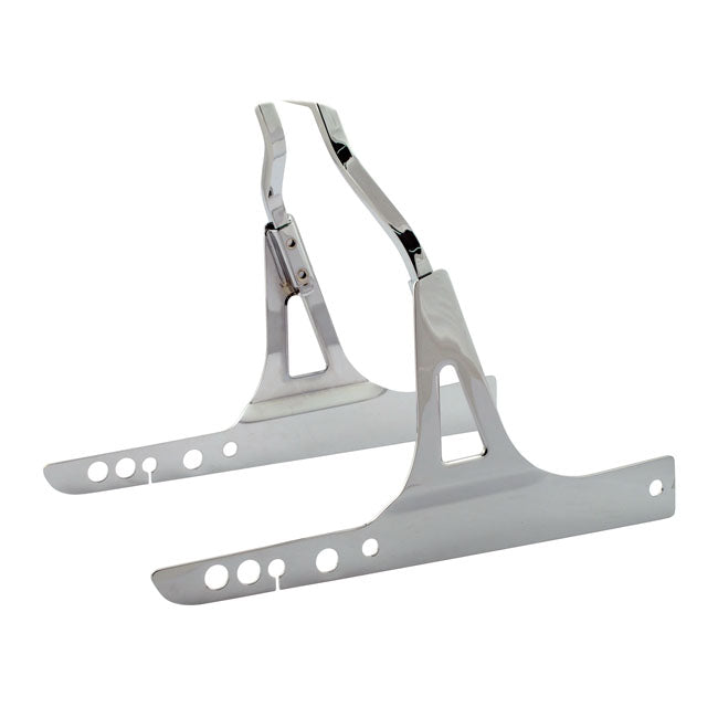 Sissybar side plates rigid mount — 08-13 FXDF; 06-08 FXDWG; 09-10 FXDFSE (NU)