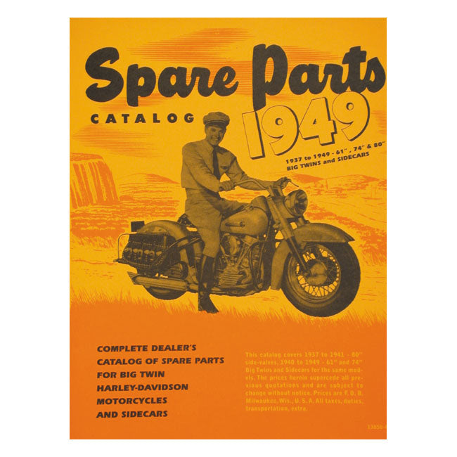 Parts catalog 37-49 B.T. & Sidecars