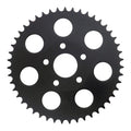 Rear sprocket, black. 47t — 73-85 4-speed Big Twin; 79-81 XL Sportster (NU)