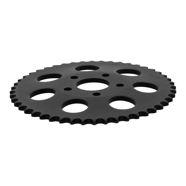 Rear sprocket, black. 48t — 73-85 4-speed Big Twin; 79-81 XL Sportster